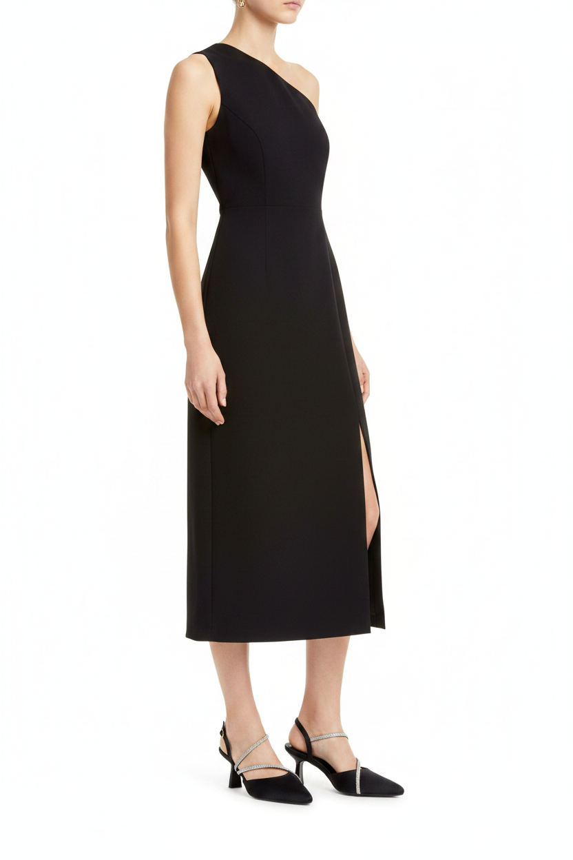 KRISS Black Column Dress Editorial
