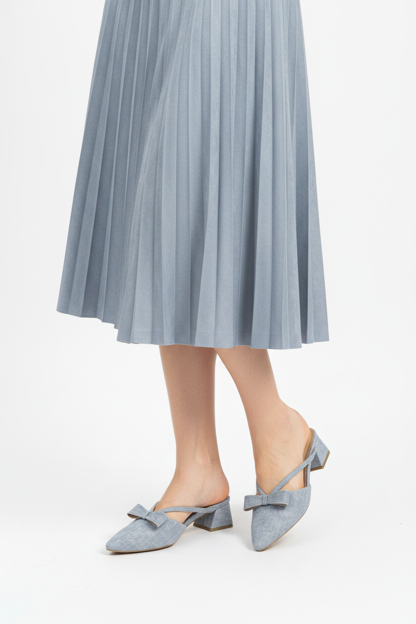 KRISS Bow Mule Heels – Fashion Editorial